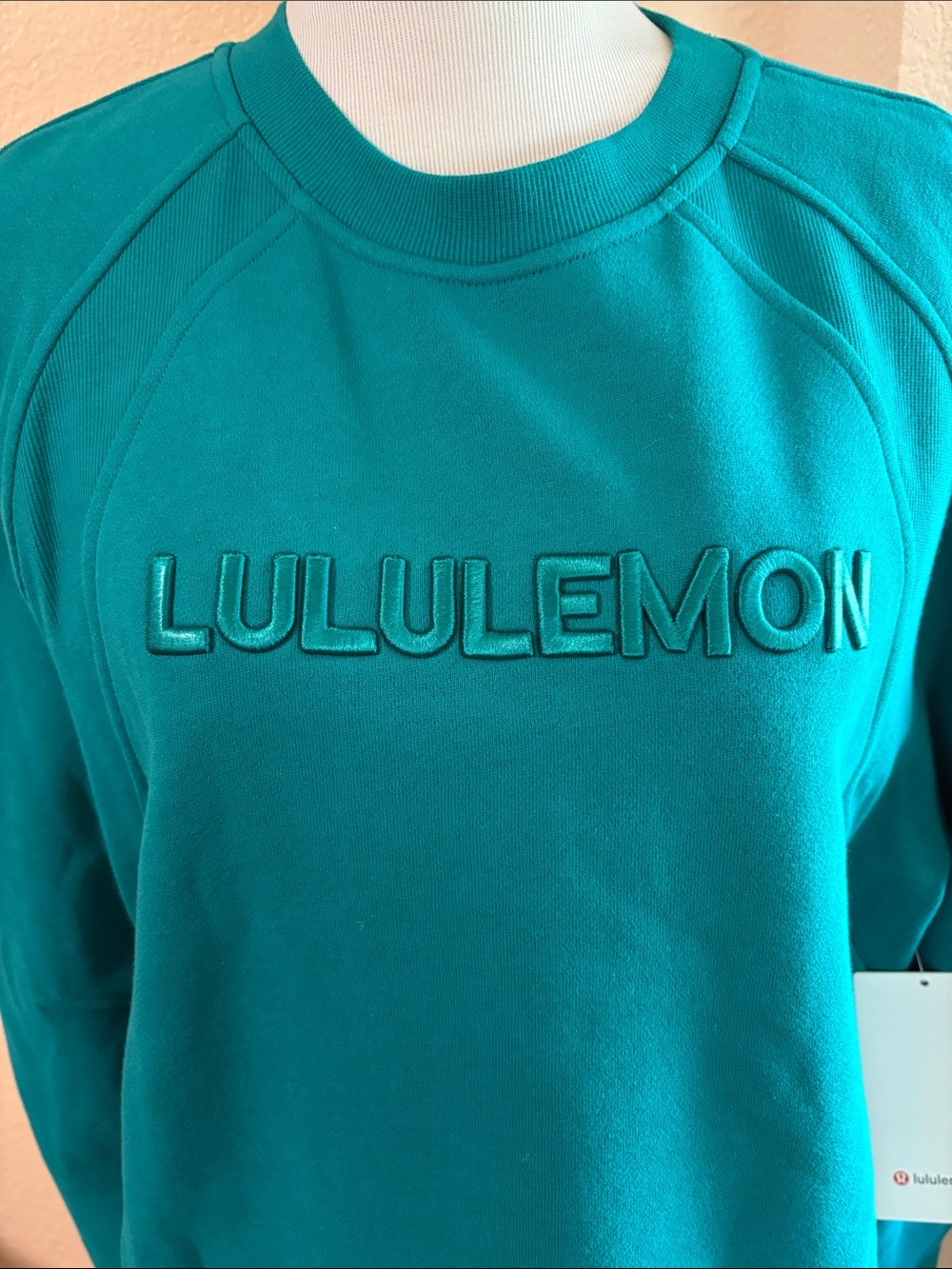 Lululemon Scuba Oversized Pullover in Sonic Teal Sz XL - Picture 6 of 8